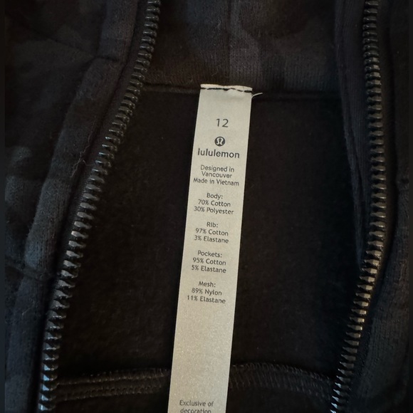 Lululemon Zip Front Sweatshirt - Picture 2 of 2